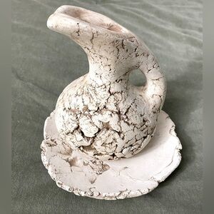 Stan Langtwait Mt. Saint Helens ash sighed pitcher and saucer